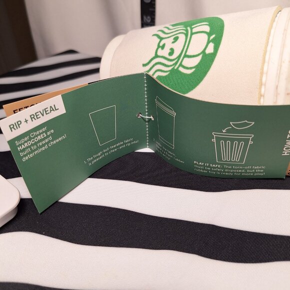 NWT Bark Super Chewer Yappuchino & Pupkin Spice Yappuchino Dog Toys 2 Pack M-L - Picture 4 of 10